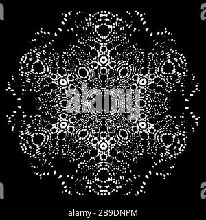 Atomic lattice. Texture of molecules and atoms. Atom under the microscope Stock Vector