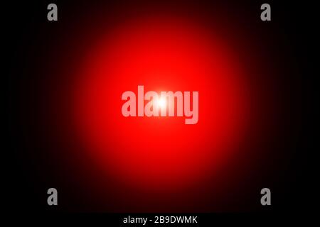 Glowing shiny objects in the dark. Red blurred spot Stock Photo