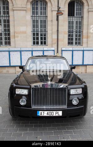 Bordeaux , Aquitaine / France - 11 07 2019 : Rolls Royce Phantom Ghost car front luxury british automobile Stock Photo