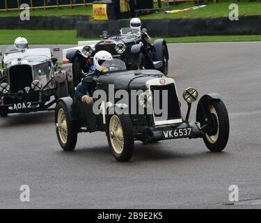 Jeremy Brewster, Lea Francis Hyper, Brooklands Trophy, Sports cars, pre-1939, Goodwood Revival 2017, September 2017, automobiles, cars, circuit racing Stock Photo