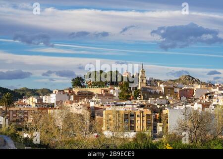 The little village of Abaran in valley ricote, Murcia region, Spain Stock Photo