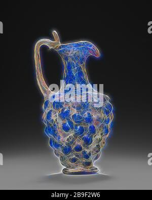 Blue Grape-Cluster Pitcher, Eastern Mediterranean, about 1st - 2nd century,  Glass, 12 cm (4 3,4 in.). Reimagined Stock Photo - Alamy