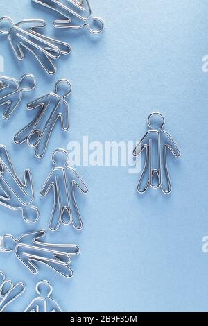 Concept For Social Distancing And Self Isolating In Coronavirus Covid 19 Pandemic Crisis Stock Photo