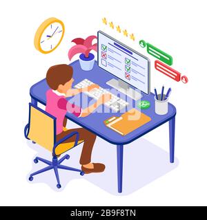 Online Survey Questionnaire Form Stock Vector