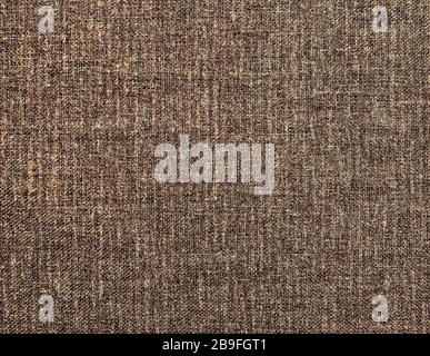 Textured brown natural fabric Stock Photo