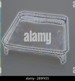 large square silver tray