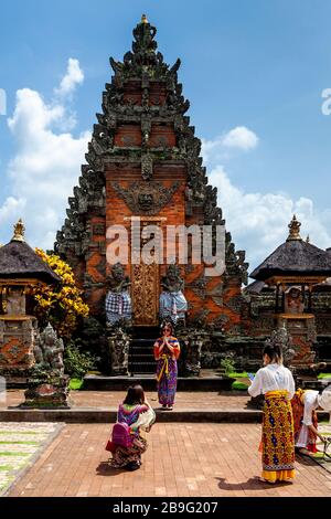 Pura Puseh Temple, Batuan, Bali, Indonesia. Stock Photo
