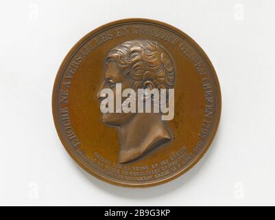 Louis Lazare Hoche (1768-1797), French general, 1832 Louis Lazare Hoche (1768-1797), général français, 1832. Bronze. Paris, musée Carnavalet. Stock Photo