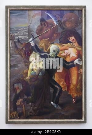 Painting 'The Seven Deadly Sins' by German modernist painter Otto