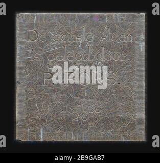 Facade stone with text The first stone ... Pors ... 1836, facing brick ...