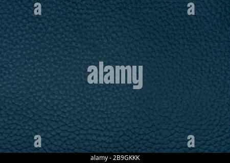 Dark blue or grey leather close up as texture and background Stock Photo