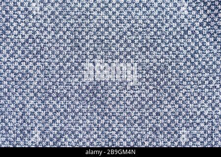 Woven rough textile structure fabric blue and white color Stock Photo