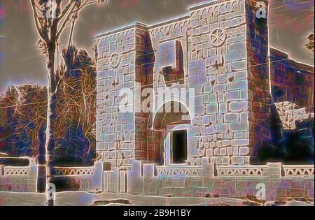 Damascus. St. Paul's Wall, restored. 1950, Syria, Damascus Stock Photo