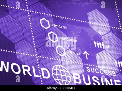 Digital background image presenting modern business concept Stock Photo