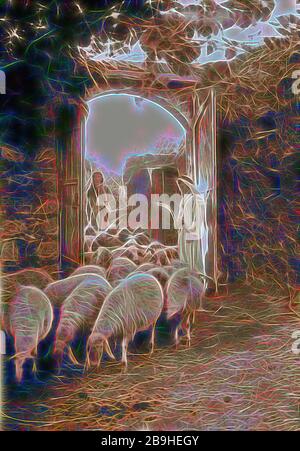Agriculture, Shepherd scenes 'Passing under the Rod.' Ezek. 2037. Sheep ...