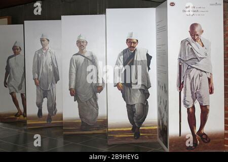 Mahatma Gandhi and his Salt Satyagraha, India, Asia, March 1930, old ...