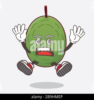 A picture of Jackfruit cartoon mascot character with money on hands ...