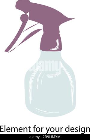 spray. PULVERIZER SPRAY. Vector illustration isolated on a white background.. Stock Vector