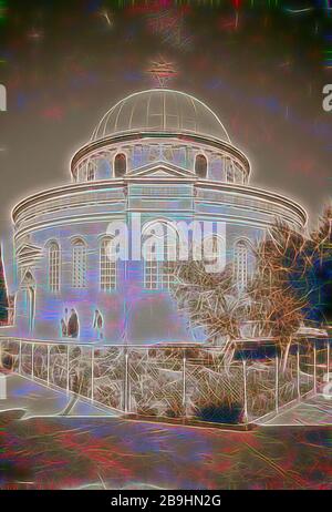 Ethiopian Abyssinian churches in Jerusalem The church from the south. 1940, Jerusalem, Israel Stock Photo