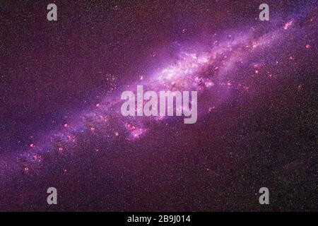 Galaxy in deep space. Elements of this image furnished by NASA were. Stock Photo