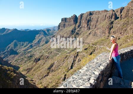 Teneriffa Masca Schlucht, Tenerife, Masca canyon Stock Photo