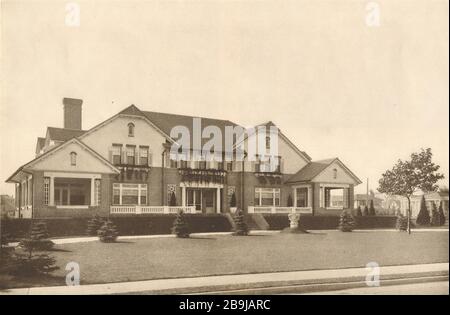 Residence, John W. McDonald, Deal, New Jersey. House. K. MacM. Towner, Architect (1922) Stock Photo