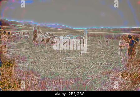 Ruth series Threshing floor, winnowing, 1898, Middle East, Israel and/or Palestine Stock Photo