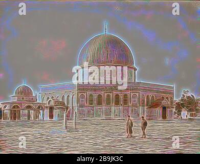 The Mosque of Omar from the northeast. 1898, Jerusalem, Israel Stock Photo