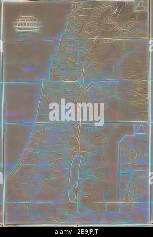 Maps, plans, restorations, etc. Map of Palestine. 1900 Stock Photo