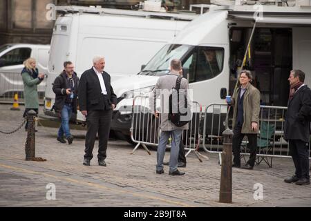 Edinburgh, UK. 23 March 2020.   Pictured: Gordon Jackson QC, Lead Defence for Alex Salmond. Stock Photo