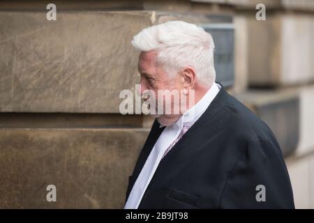 Edinburgh, UK. 23 March 2020.   Pictured: Gordon Jackson QC, Lead Defence for Alex Salmond. Stock Photo