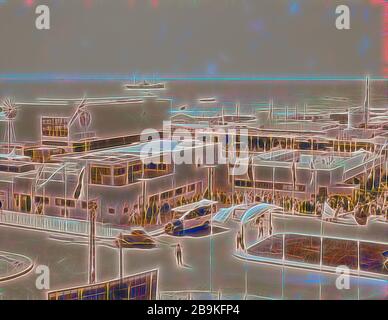 Palestine disturbances 1936. Overlooking the Fair buildings in a line ...