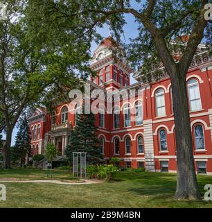 The Historic Crown Point Courthouse, in the state of Indiana, USA Stock Photo