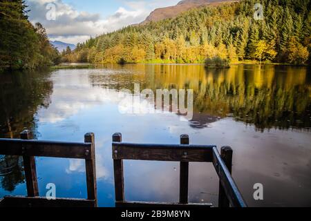Glencoe Lochan, small lake in the Highlands