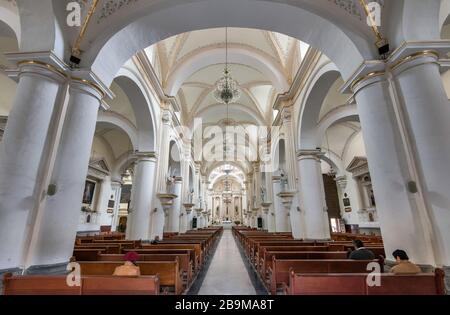 Interior of Catedral de San Miguel Arcangel in Orizaba, Veracruz state, Mexico Stock Photo