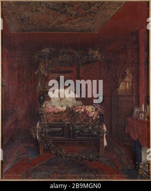 Pierre Paul Léon Glaize (1842-1932). Victor Hugo on his deathbed ...