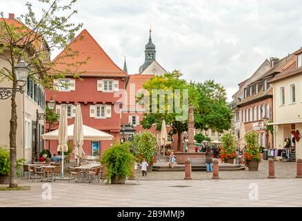 Historic Town center of Ettlingen, Baden Wuerttemberg, Southern Germany Stock Photo