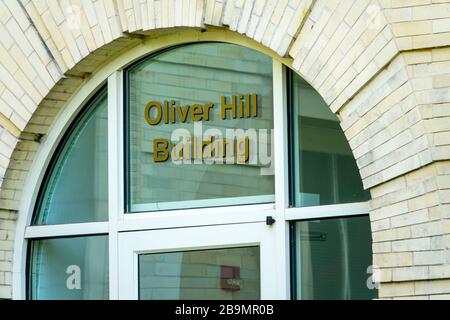 Oliver Hill building at Richmond Virginia the capitol capital city of the commonwealth of virginia Stock Photo