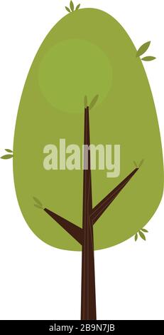 Tree icon vector isolated design Stock Vector Image & Art - Alamy