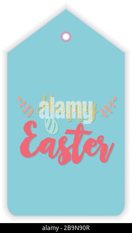 Easter day label Stock Vector