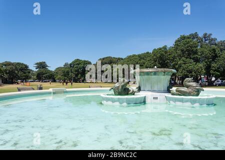 The Mission Bay Fountain, Selwyn Domain, Mission Bay, Auckland, New Zealand Stock Photo