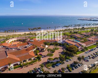 aerial view of the Hilton Santa Barbara Beachfront Resort, Santa Barbara,  California Stock Photo - Alamy