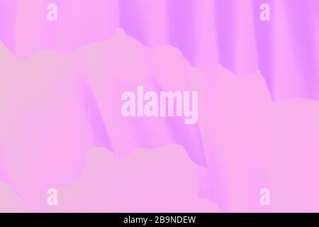 Pale pink violet gradient background with paper waves Stock Photo