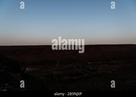 Africa, Djibouti, Abourma. Aburma's desert under moonlight