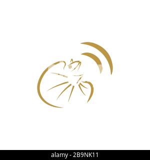 Gecko Lizard Logo Vector Design Template Stock Vector