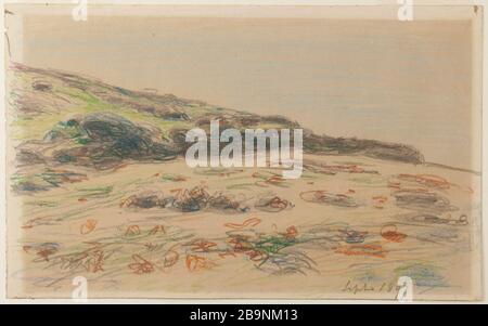 MARINE Alfred Sisley (1839-1899). 'Marine'. Crayons de couleurs sur papier, 1897. Musée des Beaux-Arts de la Ville de Paris, Petit Palais. Stock Photo