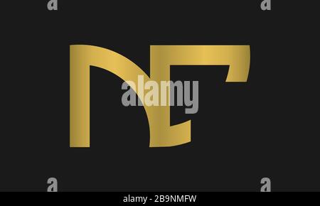 CN, NC Letter Logo Design with Creative Modern Trendy Typography and monogram logo. Stock Vector