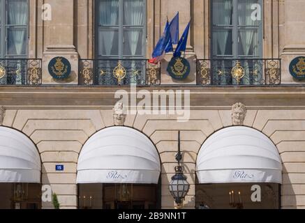 Ritz Hotel in Paris France Stock Photo