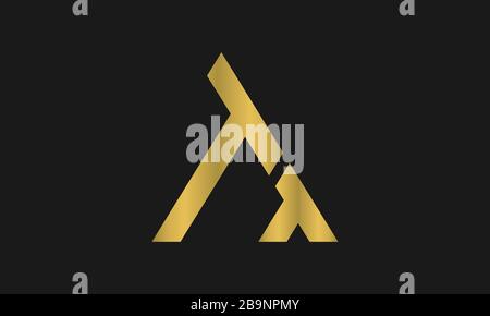 TT Letter Logo Design with Creative Modern Trendy Typography and triangle logo. Stock Vector