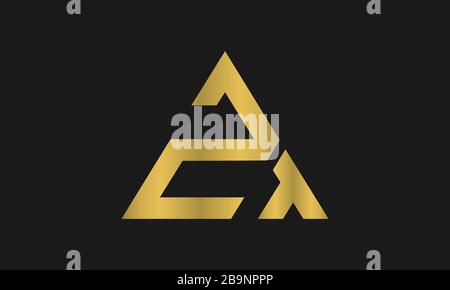 TZ, ZT Letter Logo Design with Creative Modern Trendy Typography and triangle logo. Stock Vector